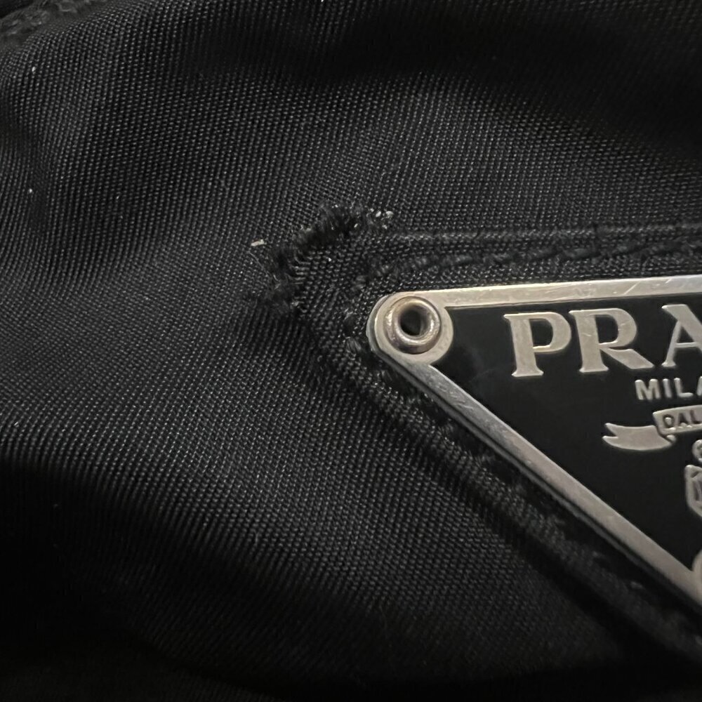 PRADA Black Tessuto Nylon Crossbody Messenger Bag - Picture 6 of 13